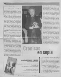 Crónicas en sepia  [artículo] Camilo Marks