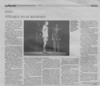 Altibajos en el ascensor  [artículo] Enrique Ramírez Capello