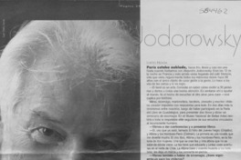 Jodorowsky a mil revoluciones  [artículo] Loreto Novoa