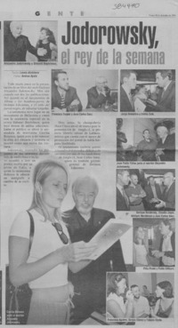 Jodorowsky, el rey de la semana  [artículo] Loreto Alcántara