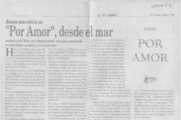 "Por amor", desde el mar
