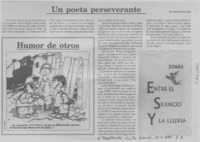 Un poeta perseverante  [artículo] Marino Muñoz Lagos