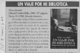 Un viaje por mi biblioteca  [artículo] Ricardo Bravo