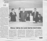 Minvu, libros de lavin fueron destruidos  [artículo] Iván Delgado