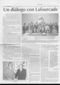 Un diálogo con Lafourcade  [artículo] Homero Sepúlveda Pérez