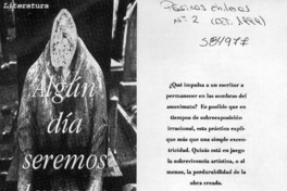 Algún día seremos leyenda  [artículo] Jorge Morales F.