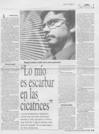 "Lo mío es escarbar en las cicatrices"  [artículo] Catalina Araos