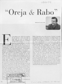 "Oreja & Rabo"  [artículo] Eduardo Guerrero del Río