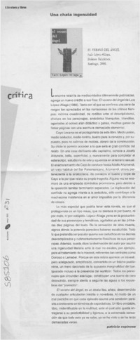 Una chata ingenuidad