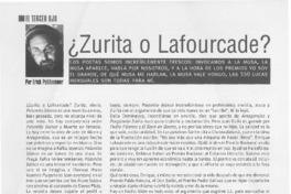 ¿Zurita o Lafourcade?  [artículo] Erick Pohlhammer