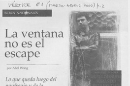 La ventana no es el escape  [artículo] Abel Wong
