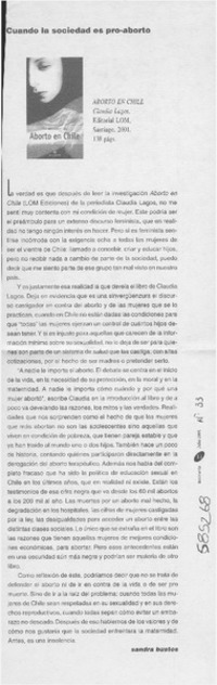 Cuando la ciudad es pro-aborto  [artículo] Sandra Bustos