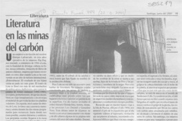 Literatura en las minas del carbón  [artículo] Luis Merino Reyes