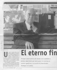 El eterno finalista  [artículo] Sonia Lira