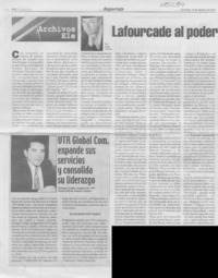 Lafourcade al poder  [artículo] Jorge Loncón