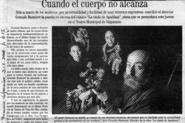 Cuando el cuerpo no alcanza  [artículo] Paula González Ávila