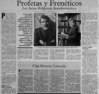 Profetas y frenéticos