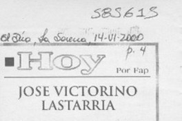 José Victorino Lastarria  [artículo] Fap