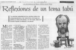 Reflexiones de un tema tabú  [artículo]