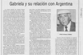 Gabriela y su relación con Argentina