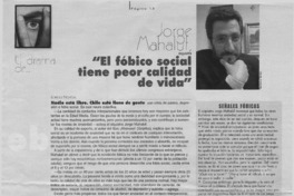 "El fóbico social tiene peor calidad de vida"  [artículo] Loreto Novoa