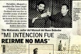 "Mi intención fue reirme no más"  [artículo] Gabriela Bade