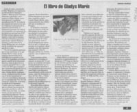 El libro de Gladys Marín