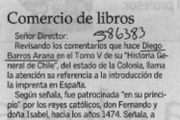 Comercio de libros  [artículo] Francisco Vial Aninat
