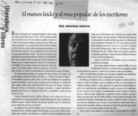 El menos leído y el más popular de los escritores  [artículo] Luis Sánchez Latorre