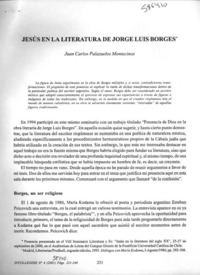 Jesús en la literatura de Jorge Luis Borges