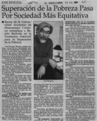 Superación de la pobreza para por sociedad más equitativa  [artículo]
