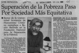 Superación de la pobreza para por sociedad más equitativa  [artículo]