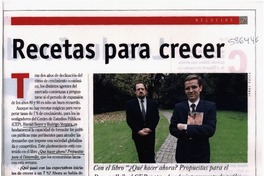 Recetas para crecer  [artículo]