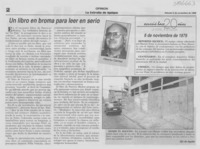 Un libro en broma para leer en serio