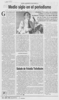 Medio siglo en el periodismo