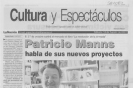 Patricio Manns habla de sus nuevos proyectos