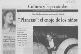"Planetas": el enojo de los niños