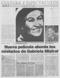 Nueva película aborda los misterios de Gabriela Mistral