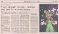 Vasco Moulián estrena el montaje más caro de su carrera teatral