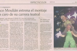 Vasco Moulián estrena el montaje más caro de su carrera teatral