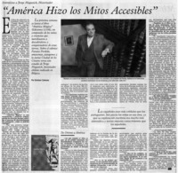 "América hizo los mitos accesibles"
