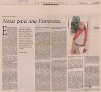 Notas para una entrevista