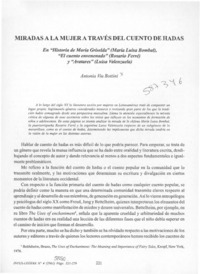 Miradas a la mujer a través del cuento de hadas  [artículo] Antonia Bottini Viu