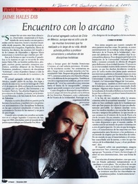 Encuentro con lo arcano  [artículo]