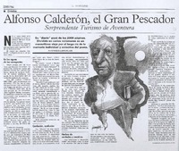 Alfonso Calderón, el gran pescador