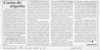 Cartas de angustia  [artículo] Hernán Soto