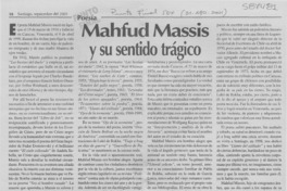 Mahfud Massis y su sentido trágico