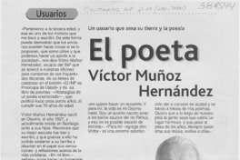 El poeta Víctor Muñoz Hernández  [artículo]