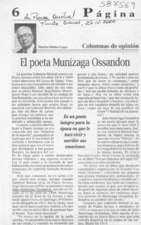El poeta Munizaga Ossandón
