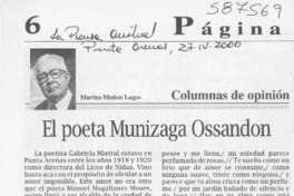El poeta Munizaga Ossandón